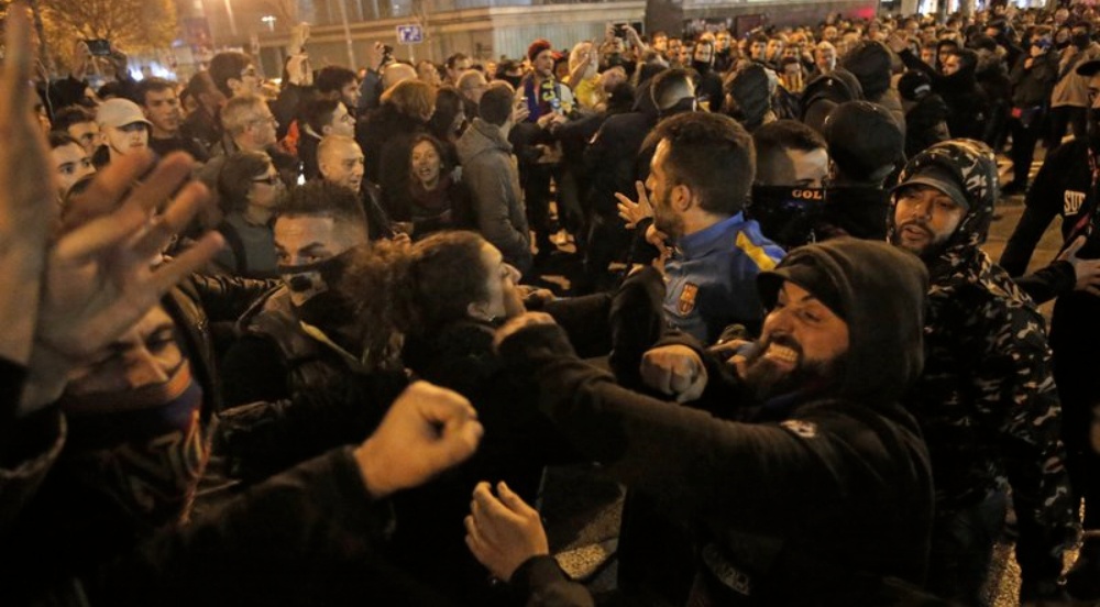 Cataluña: manifestación separatista deja al menos 12 heridos