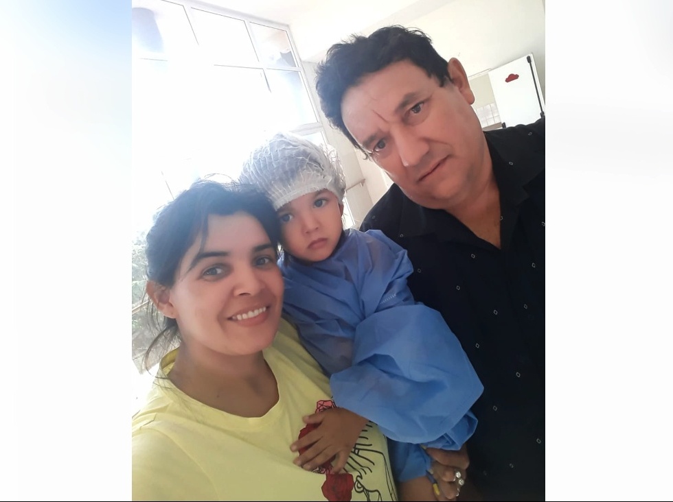 Operaron con éxito a la pequeña Geraldine