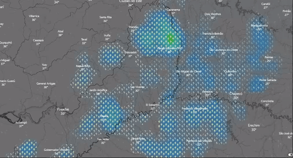 Chaparrones, tormentas y calor sofocante para Misiones
