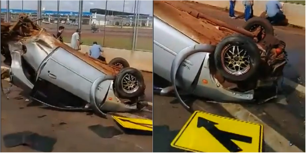 Una mujer volcó en el Acceso Sur frente a la estación de trenes