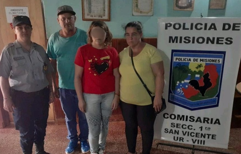 Apareció la joven intensamente buscada en San Vicente