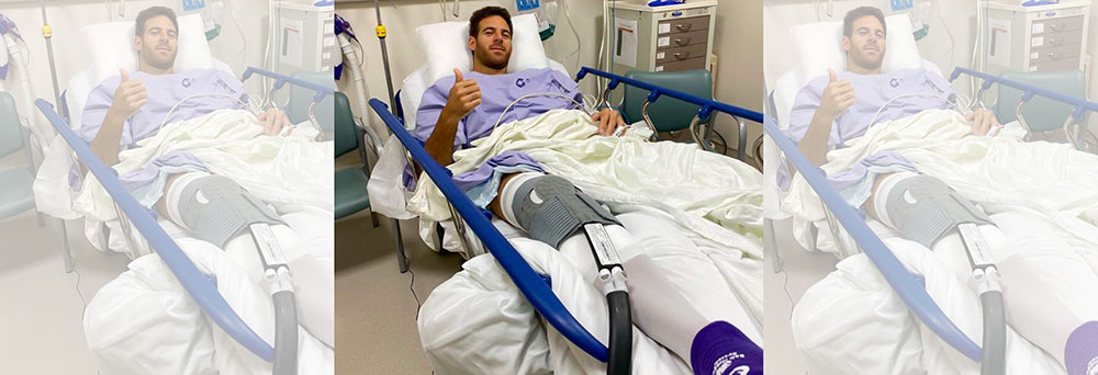 Operaron con éxito a Del Potro en Miami