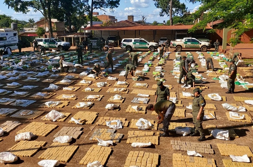 Histórico secuestro de marihuana, entre 10 y 12 toneladas