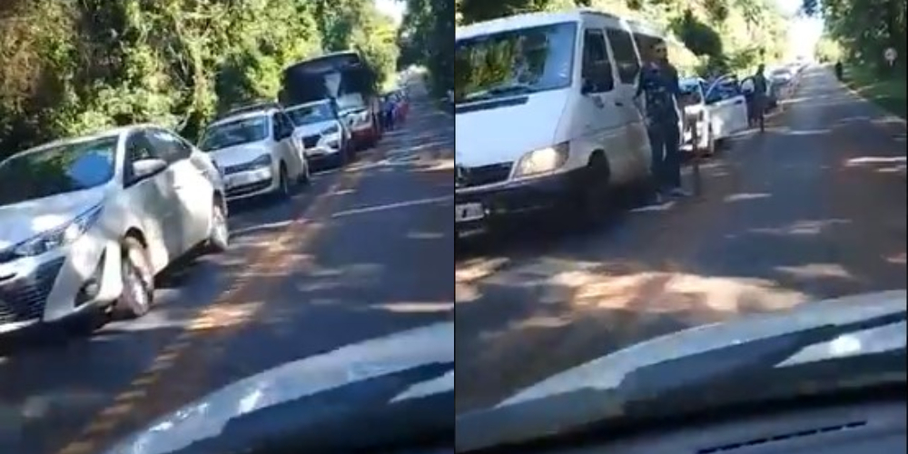 Obreros del aeropuerto cortan el paso de vehículos al Parque Cataratas