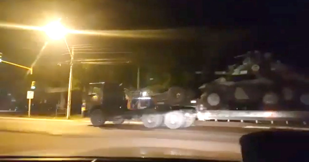 Con tanqueta de guerra, refuerzan seguridad en Unidad Penal de Itapúa