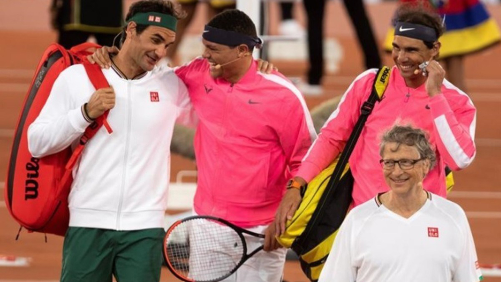Federer y Nadal jugaron en Sudáfrica el partido de mayor convocatoria de la historia