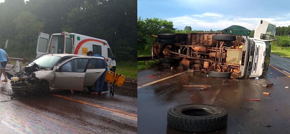 Otro choque, otro vuelco y dos lesionados en la ruta 12