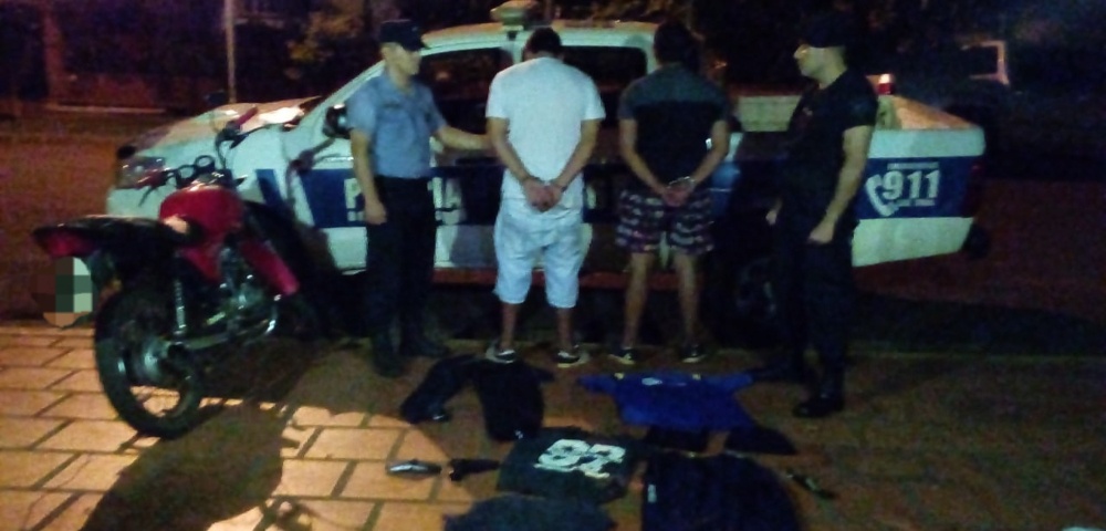 Cayeron dos motochorros tras una persecución