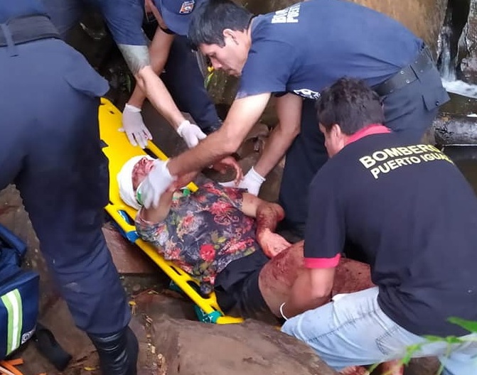 Una persona cayó en el Salto Mariposa de Puerto Iguazú