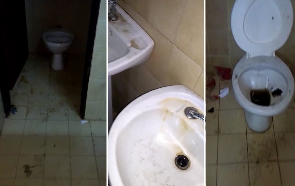 Se viralizan imágenes del estado de lo que serían los baños de Juzgado posadeño