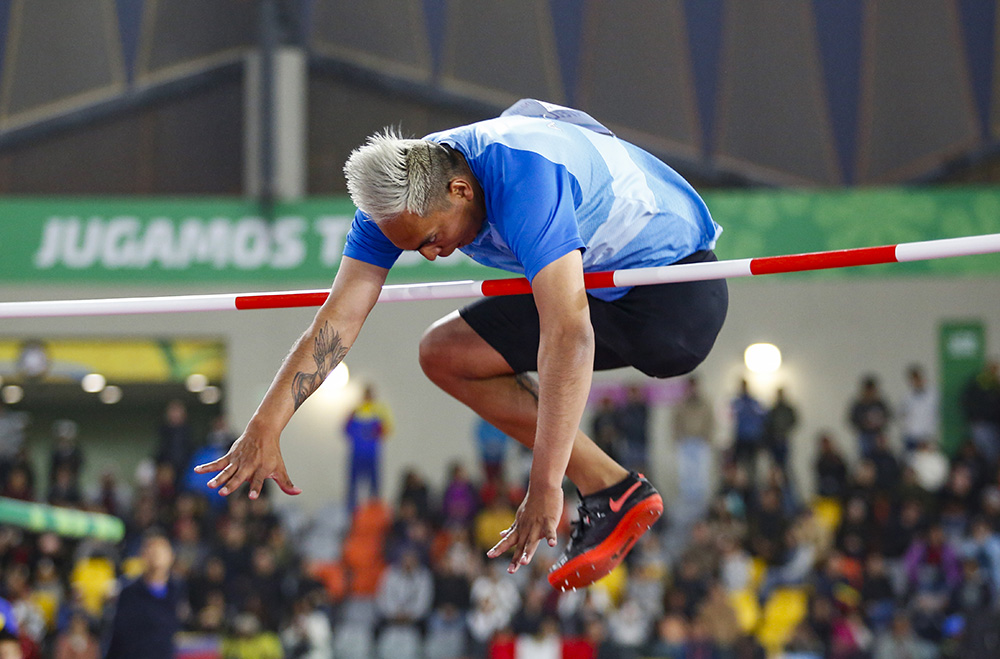 Jonathan Avellaneda - El atleta misionero durante una competencia