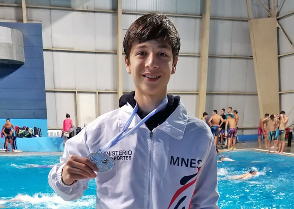Méndez Brandt - El representante del club Capri terminó segundo en la prueba de los 100 metros pecho