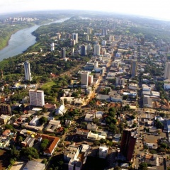 foz do iguazú - vista aérea de la ciudad de Foz do Iguazú