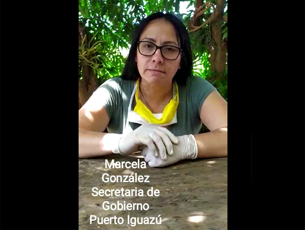 Iguazú - Marcela González, Secretaria de Gobierno de Puerto Iguazú anunció el aislamiento de la ciudad al mismo tiempo que, a través de un video, responsabilizará al presidente Alberto Fernández “si le llega a pasar algo a la comunidad”