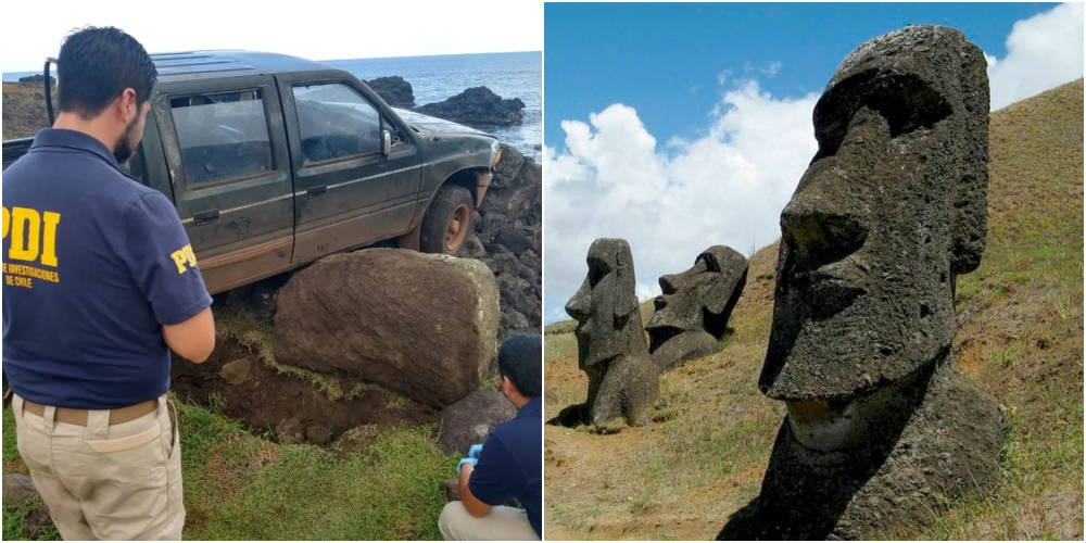 Causó “daños incalculables” tras chocar varios moai en la Isla de Pascua