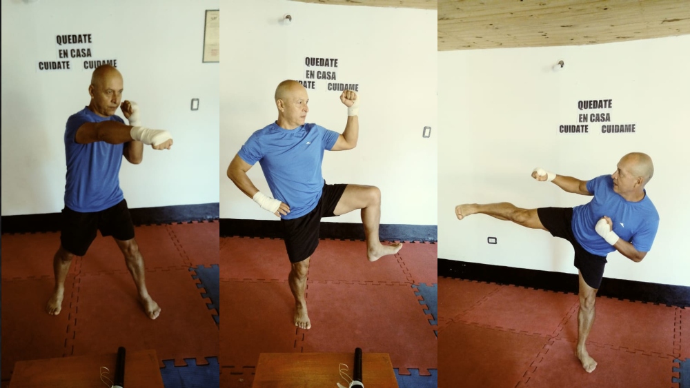 Dictan clases de Tae-Bo vía Facebook para seguir ejercitándose