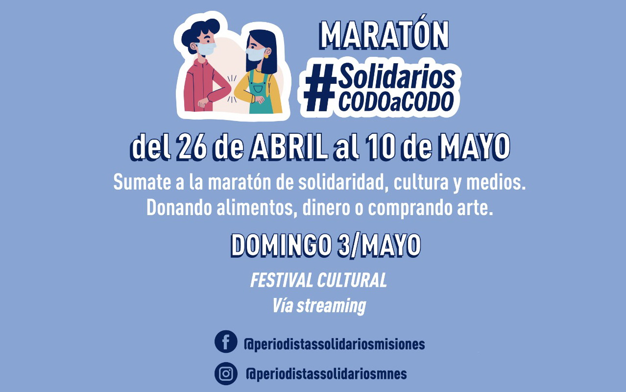 Periodistas invitan a una inédita maratón solidaria