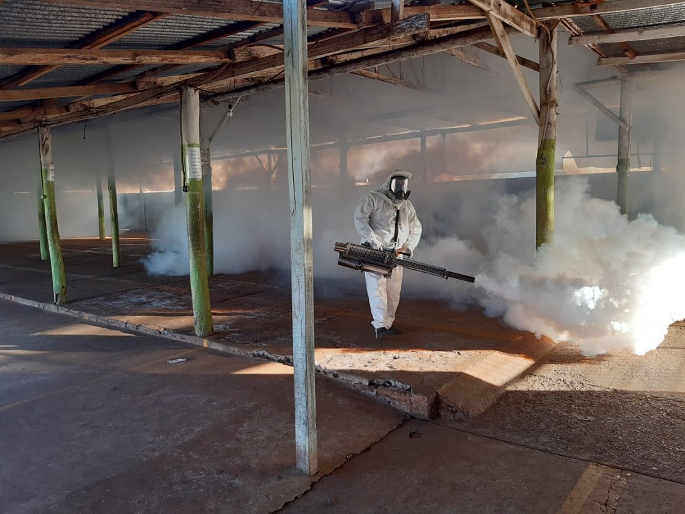 Dengue: Se fumigaron organismos públicos y Ferias Francas de Posadas