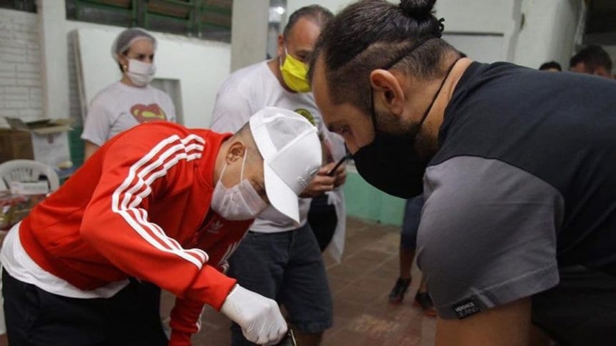 D’Alessandro y Barcos, solidarios en tiempos de coronavirus