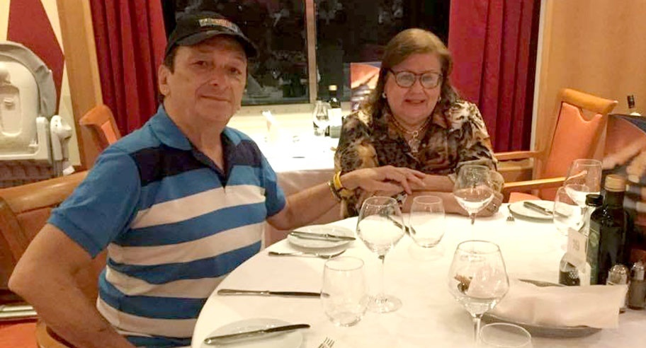 DESDE DUBAI. Una de las primeras cenas en alta mar, cuando recién comenzaba el viaje.