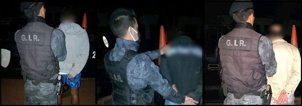 Violaron la cuarentena e intentaron agredir a policías