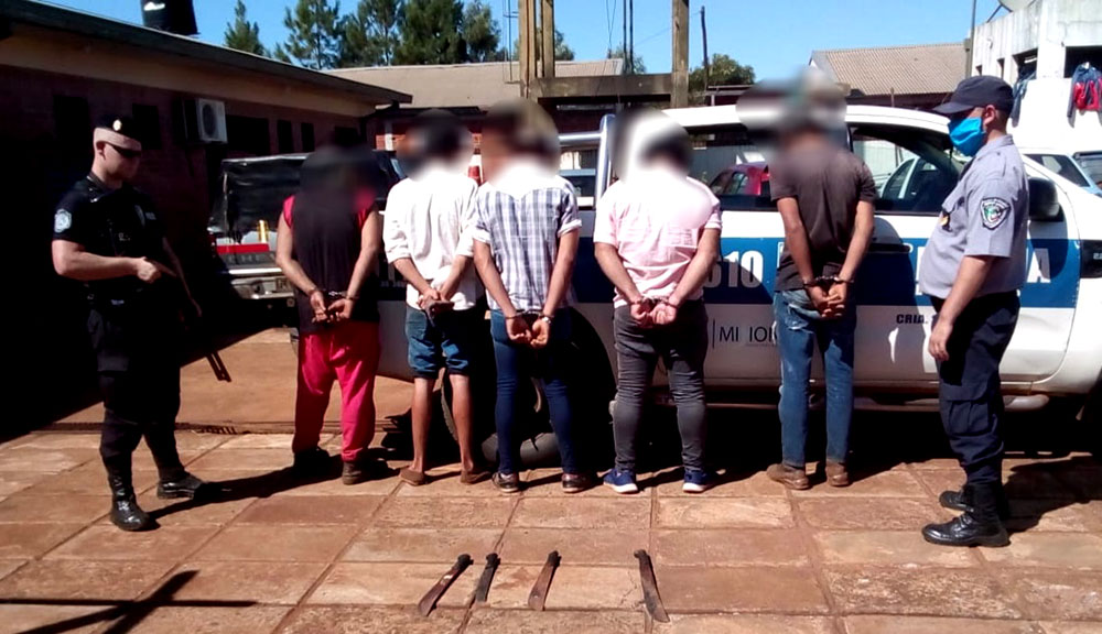 Cinco detenidos en el barrio San Cayetano