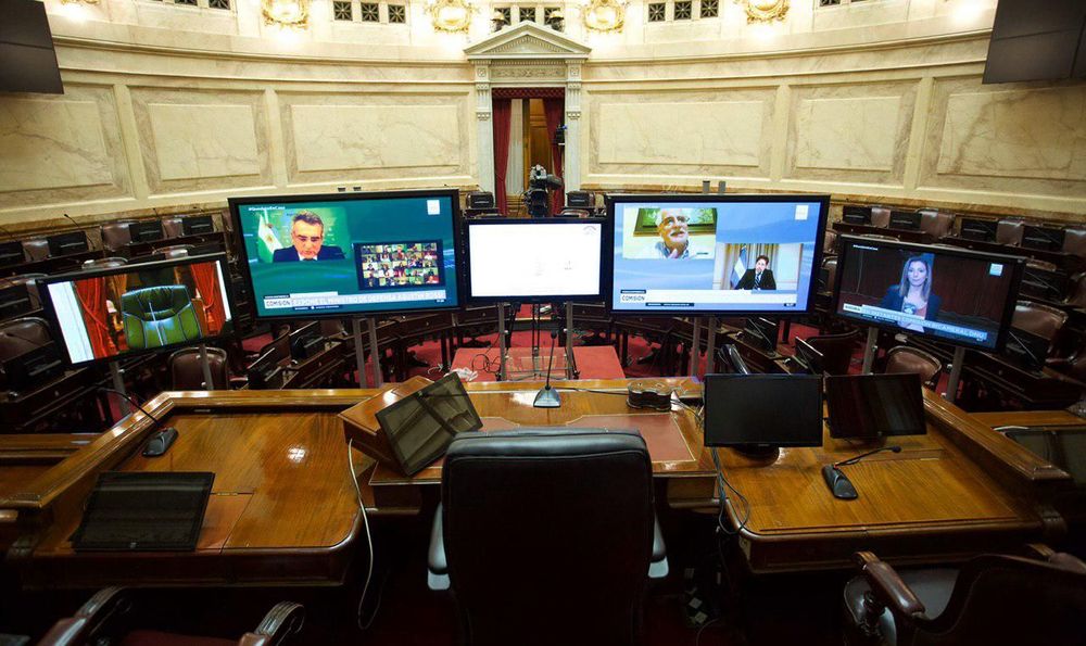 Históricas sesiones virtuales de las cámaras de Senadores y de Diputados
