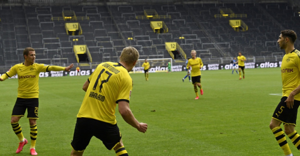 ¡Volvió el fútbol! Borussia Dortmund goleó 4-0 al Shalke 04