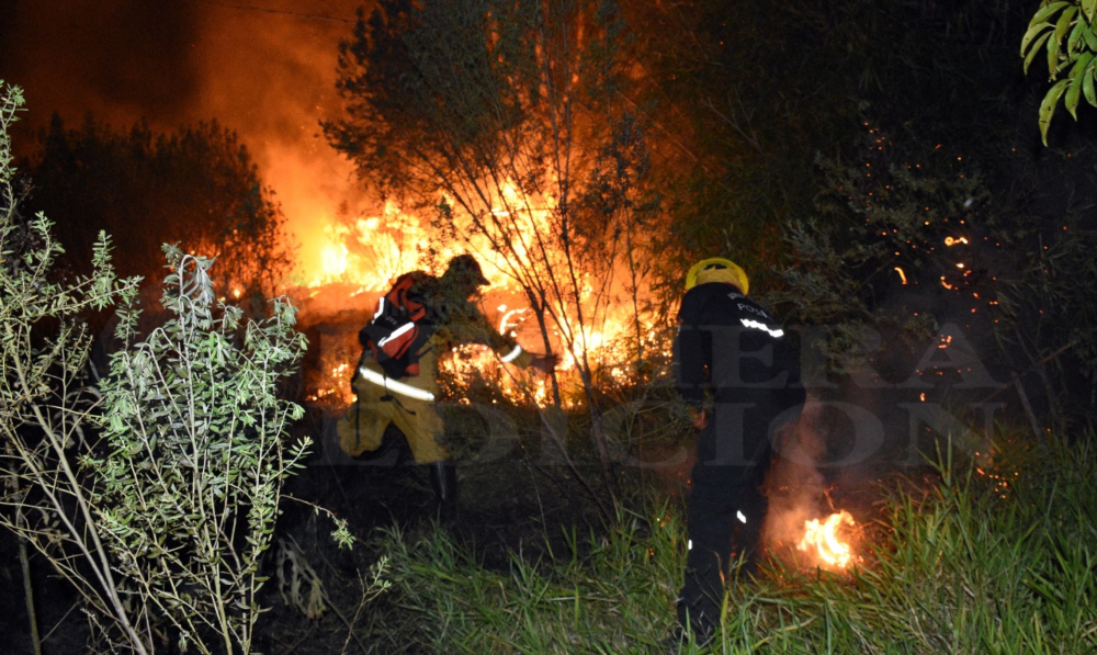 Sofocaron incendio de 15 hectáreas de malezas