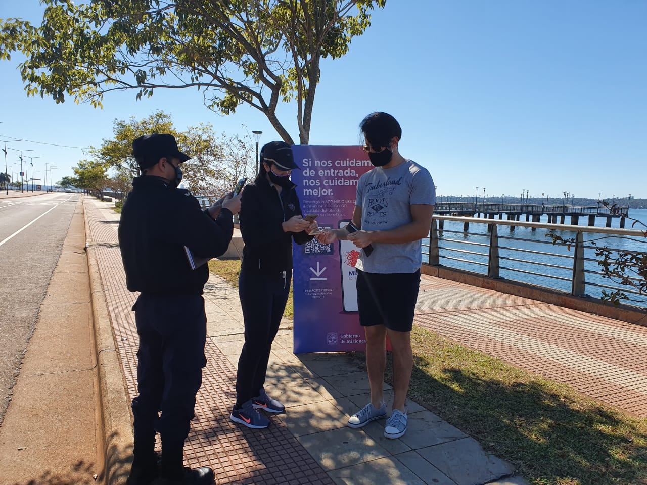 Más de 250 policías controlaron las caminatas en los municipios