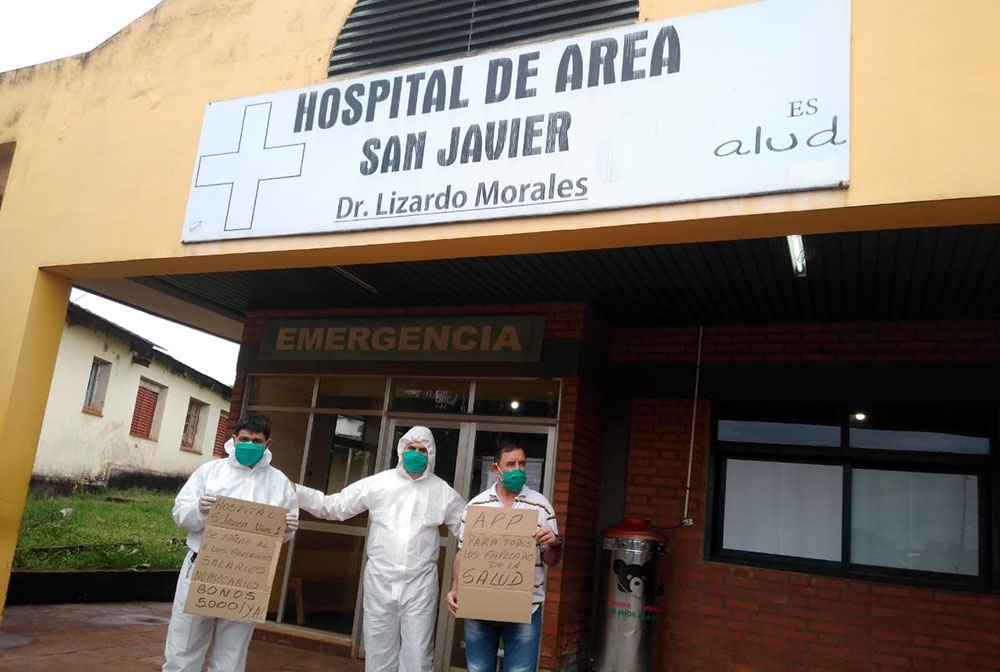 BONO. Los trabajadores de salud de todo el país esperaban cobrar el bono la primera semana de mayo.