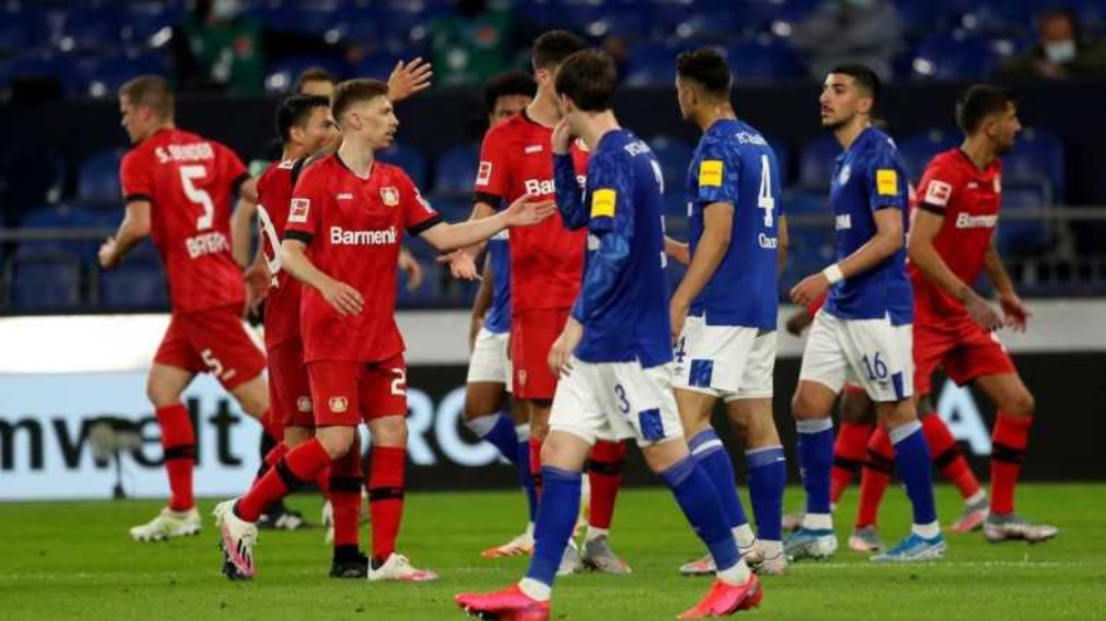 Bayer Leverkusen empató con Schalke 04 y entró en zona de Champions