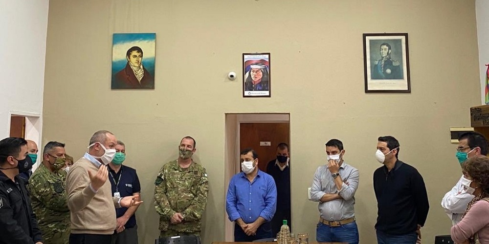 El gobernador estuvo en San Javier para evaluar la situación en la frontera