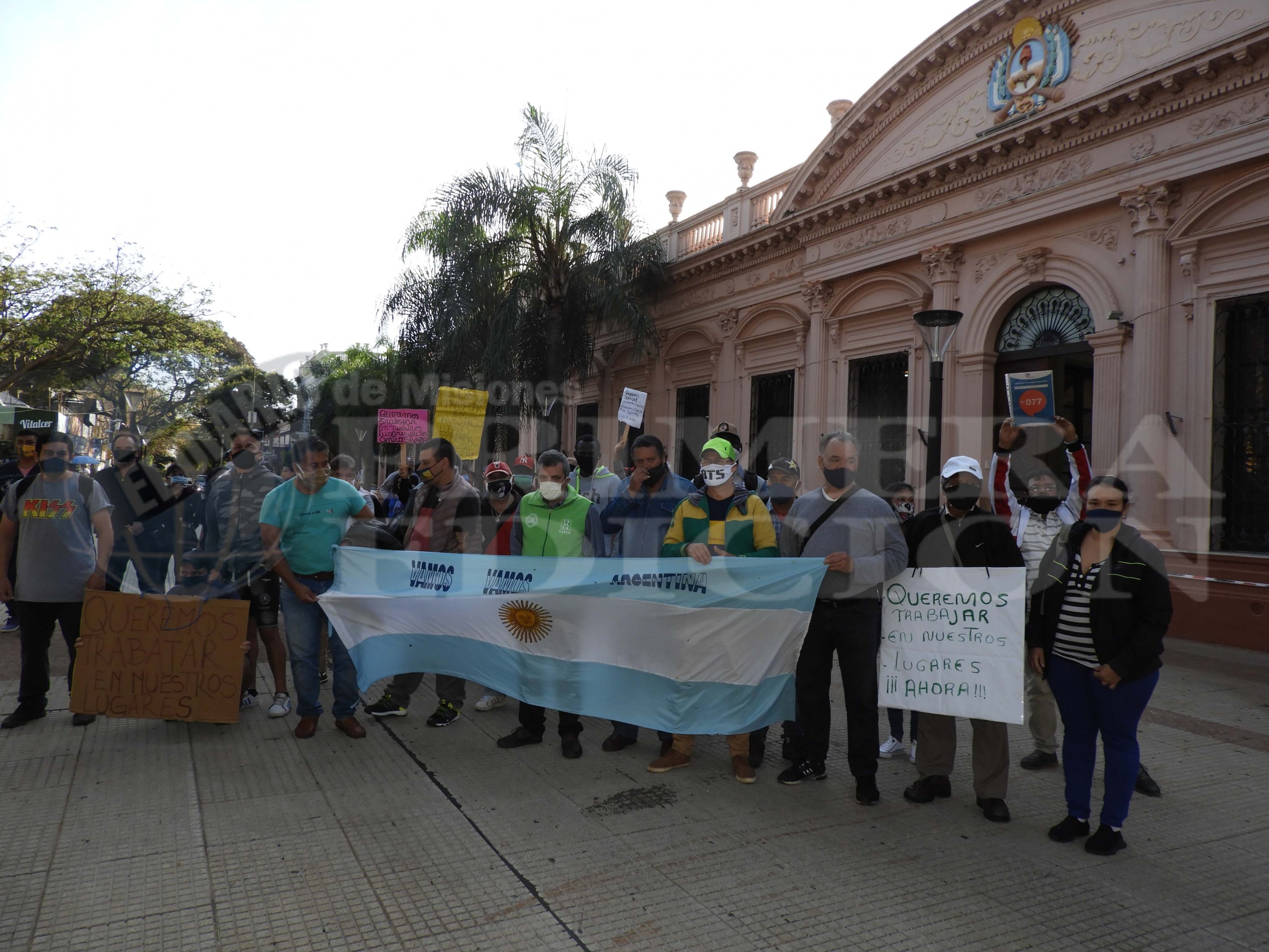 Nueva protesta de vendedores ambulantes en Posadas