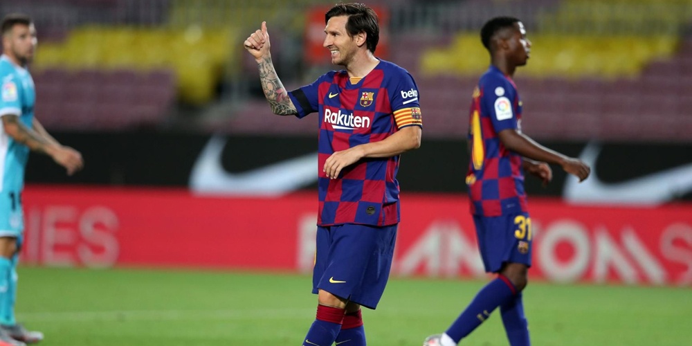 Victoria del Barsa con gol de Messi, que se acerca a los 700