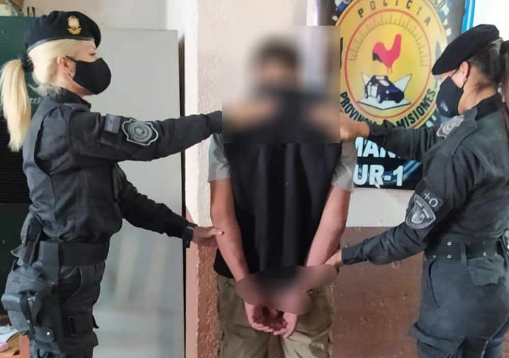 Causo disturbios en pleno centro y fue detenido