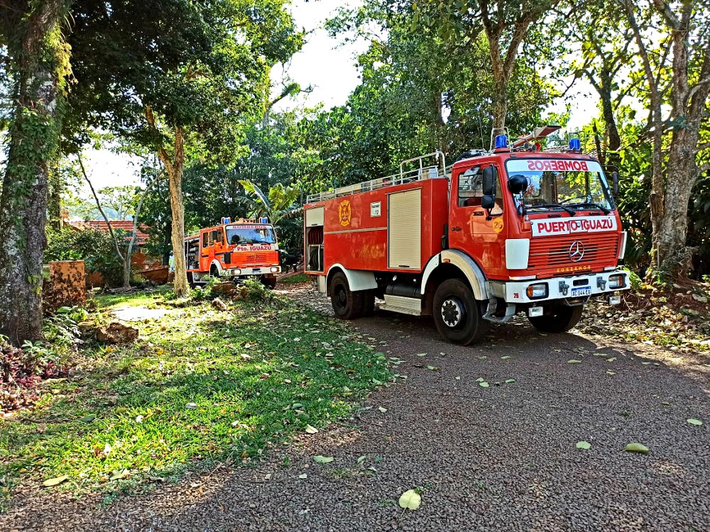 Se incendió un pastizal en la zona de Itacajon en Puerto Iguazú
