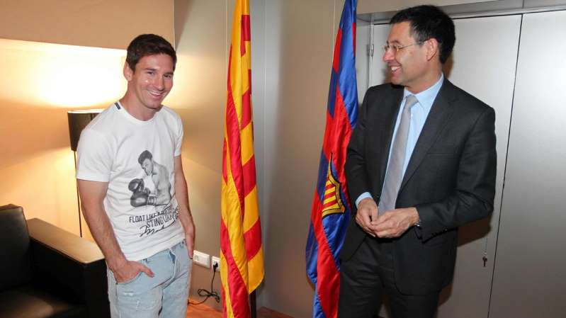 El presidente del Barcelona garantizó la continuidad de Messi