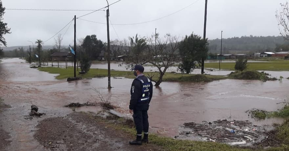 intensas lluvias en zona centro de Misiones