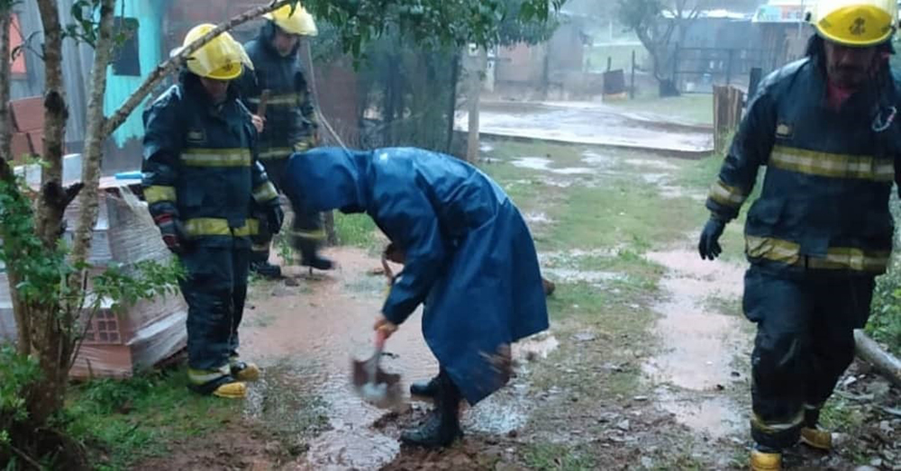 intensas lluvias en zona centro de Misiones
