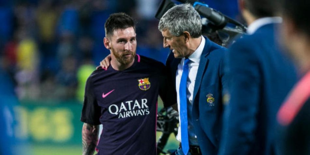 “Quique” Setién dijo que ve “bien” a Messi y no entró en especulaciones