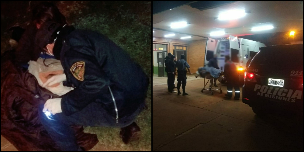 Efectivos de la Policía ayudaron a una joven a dar a luz en plena vía pública