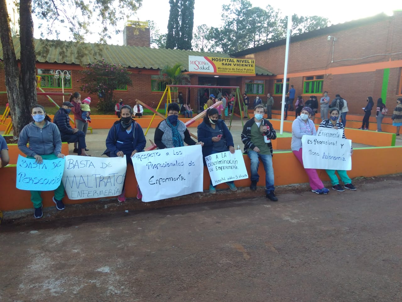 Protesta en el Hospital de San Vicente