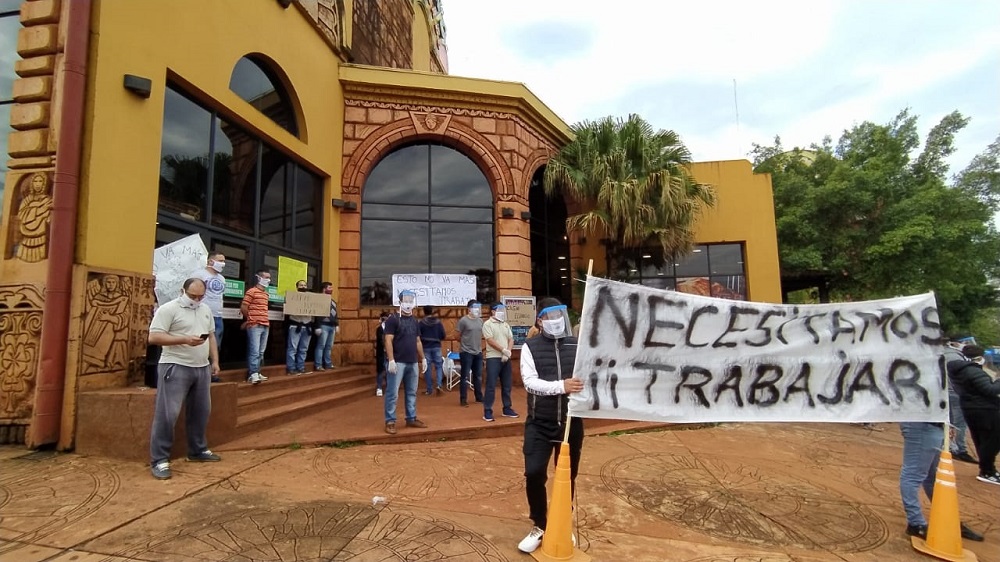 Eldorado: trabajadores reclamaron por la apertura de las salas de juego