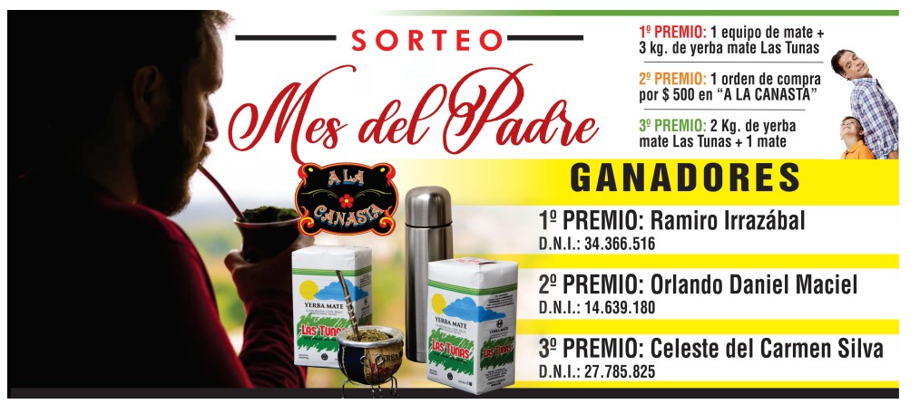 Ganadores del sorteo del Mes del Padre