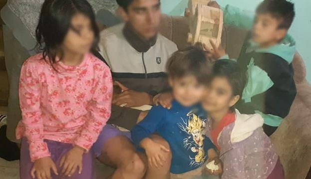 Los siete hermanitos pudieron reencontrarse con su madre