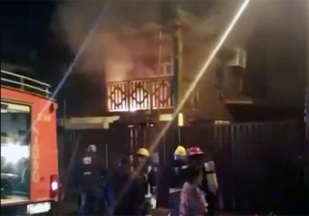 Se incendió una vivienda en Puerto Iguazú