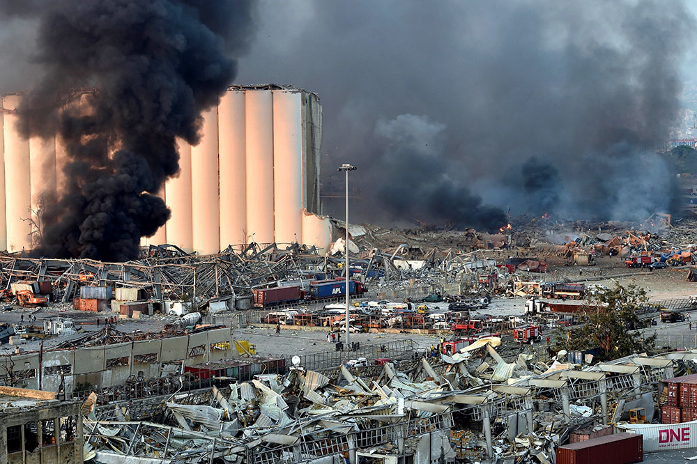 Beirut fue sacudida por una fuerte explosión