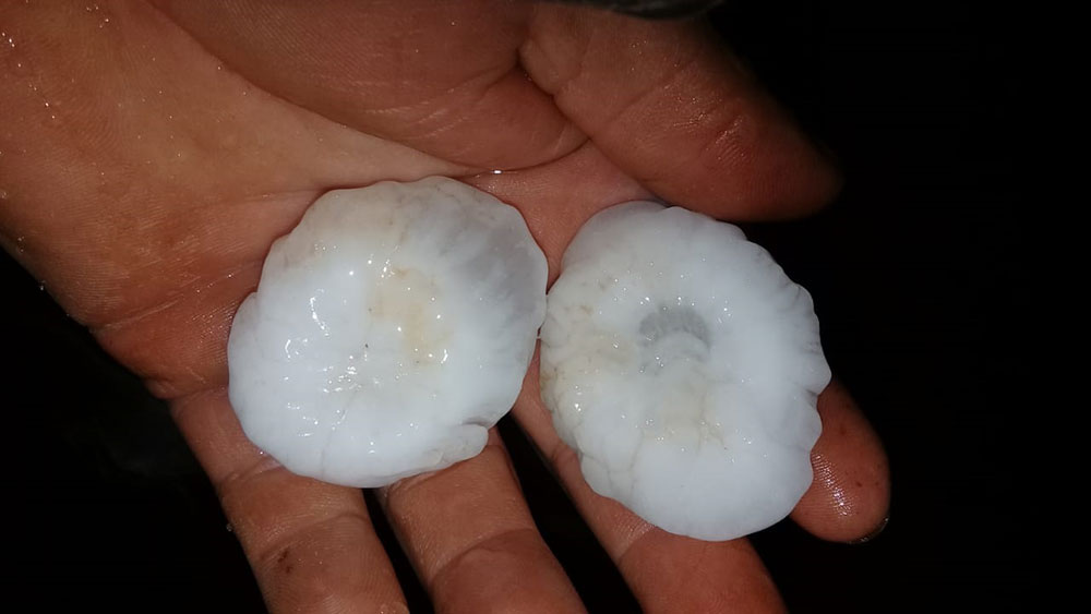 Temporal de granizo afectó a la Zona Centro de Misiones