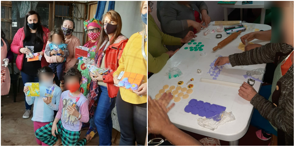 Internas de la UP V fabricaron 100 juguetes para donar a merenderos
